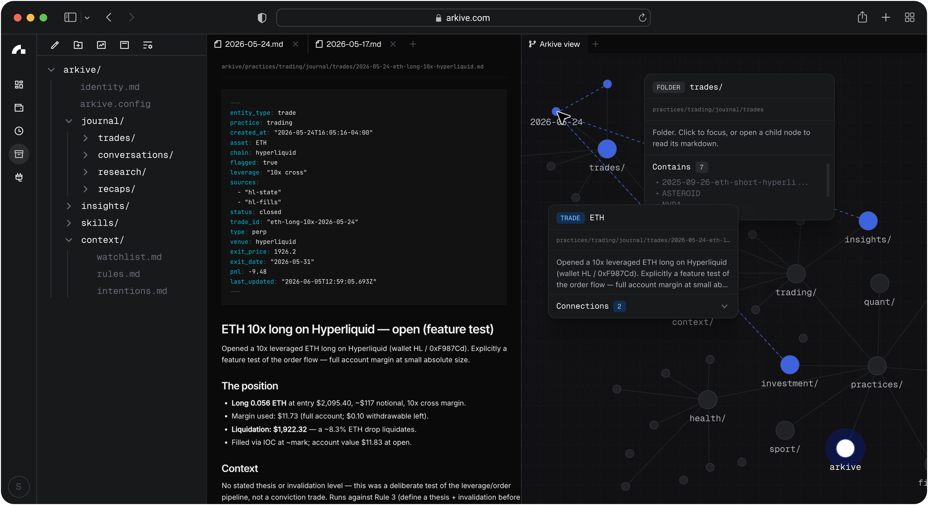 Arkive app view
